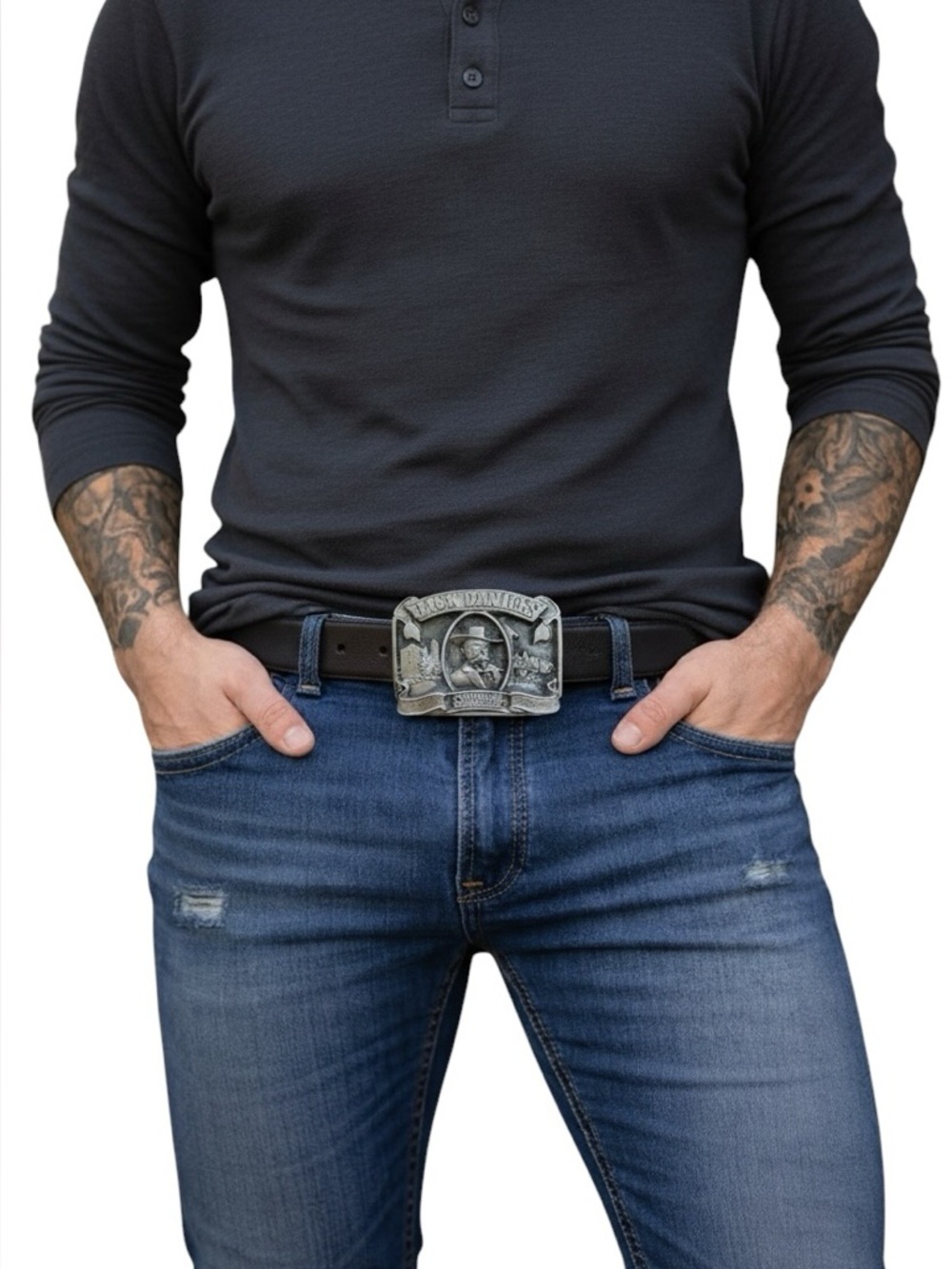 Jack Daniel’s Buckle belt Old timeTennessee whisky 3D western cowboy accessoires
